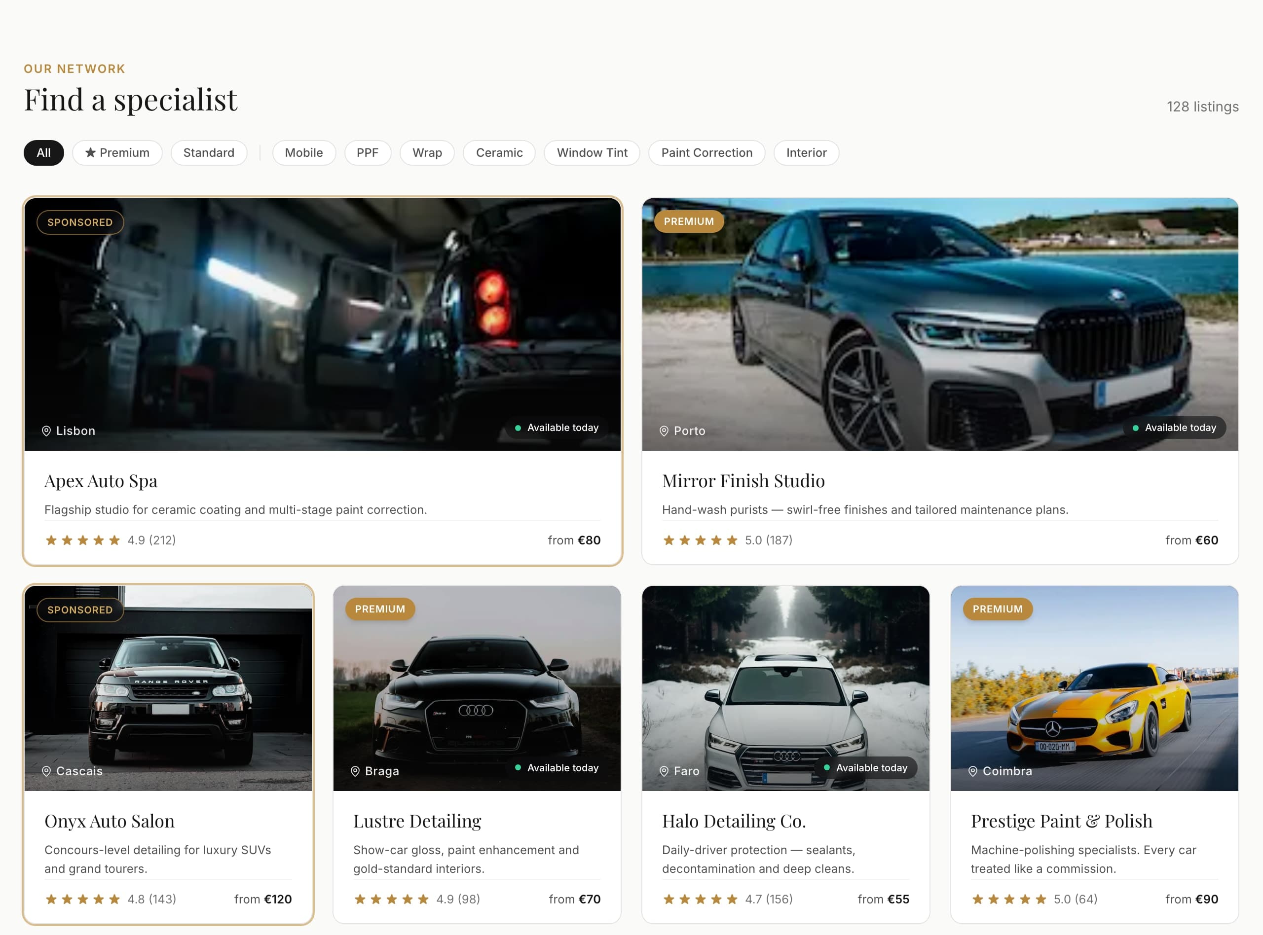 Um estúdio de detailing